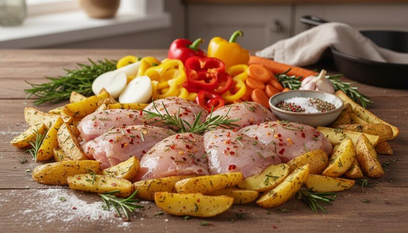 sastojci za piletinu sa krompirom sastojci za piletinu sa krompirom